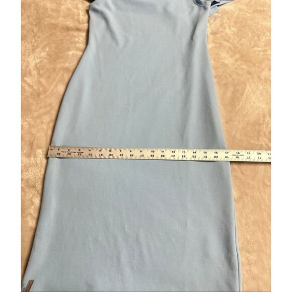 Sylvian Heach Women's Size Medium Blue Knee Length Halter Knee Length Dress - Picture 8 of 10